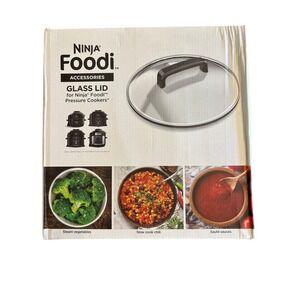 New Ninja Foodi Accessories Glass Lid For Ninja Pressure Cookers Open Box